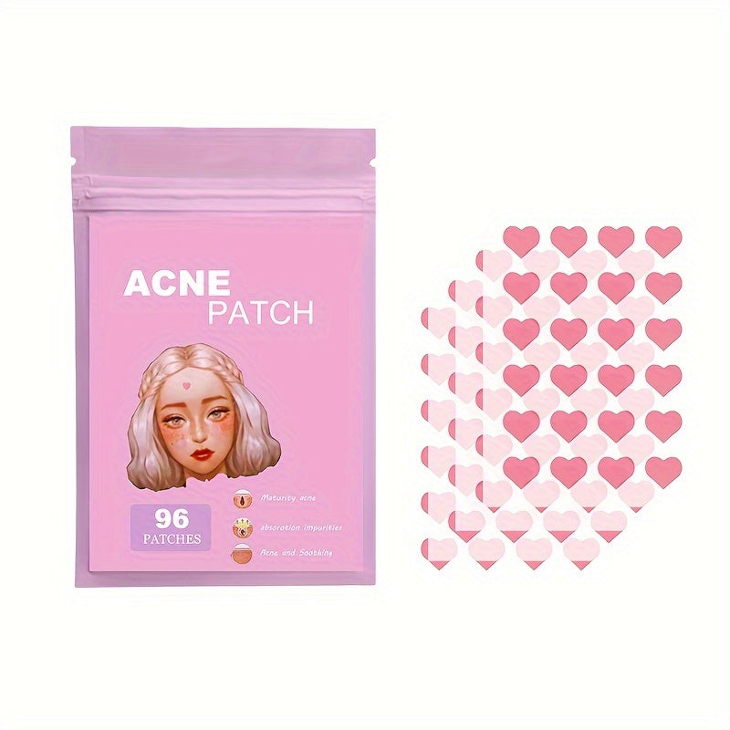 Acne Patch Pink Heart Shaped Hydrocolloid Acne Patches For Face