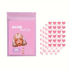 Acne Patch Pink Heart Shaped Hydrocolloid Acne Patches For Face