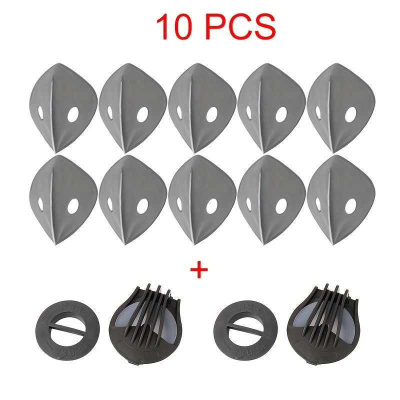 Winter Cycling Mask 10PCS Set Anti Fog Windproof Warm Mask Filtering Accessories