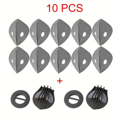 Winter Cycling Mask 10PCS Set Anti Fog Windproof Warm Mask Filtering Accessories