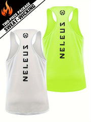 Men's Letter Pattern Mesh Quick Drying Tanktops for Gym Training