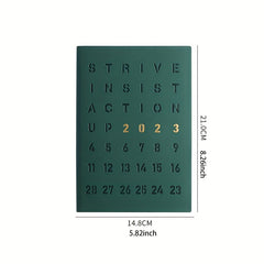 Green A5 Thickened Planner Writing Notebook, 100 Sheets