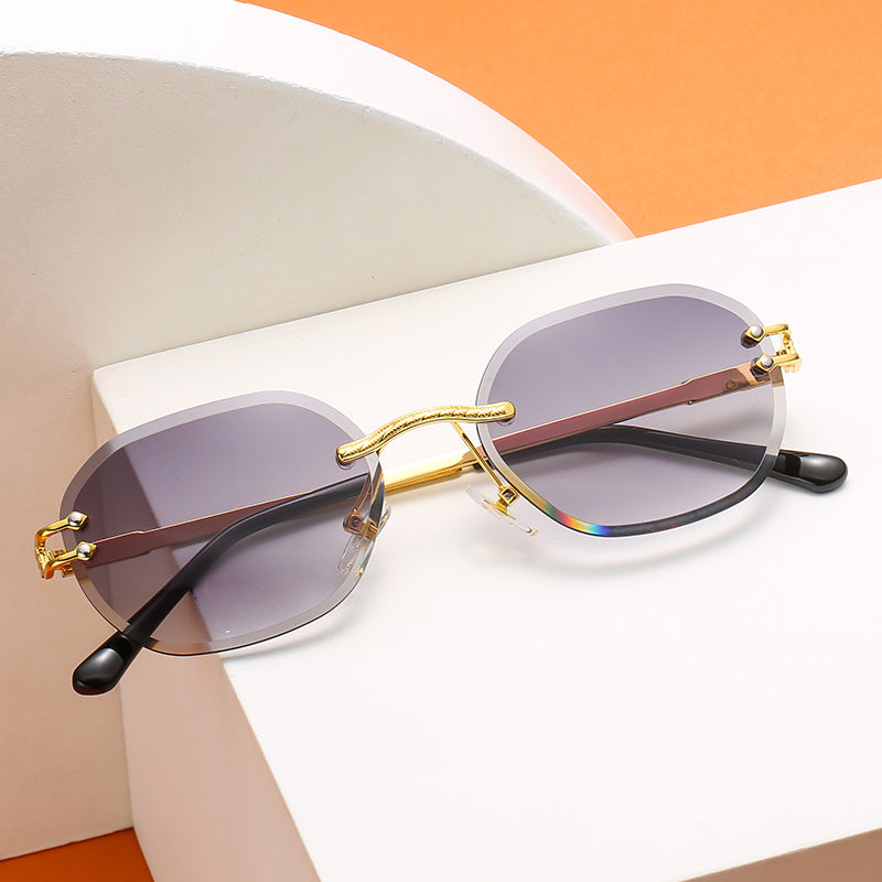 Vintage Frameless Hip Hop Glasses
