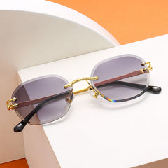 Vintage Frameless Hip Hop Glasses