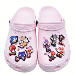 27pcs Anime Characters Shoe Charms for Clogs Jibts Bubble Slides Sandals
