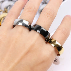 20Pcs Multicolor Stainless Steel Rings For Men Couples Party