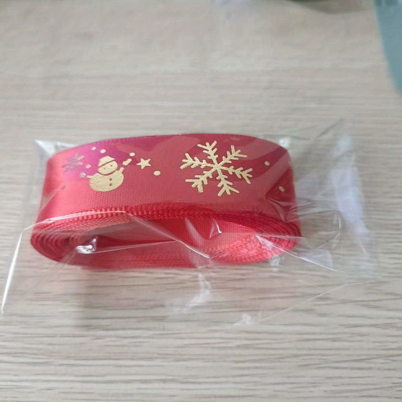 5m Christmas Gift Ribbon Bronzing Diy Decoration Silk Ribbon Flower Art