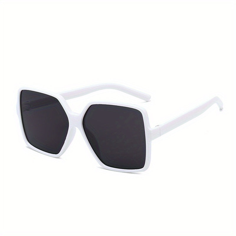Oversized Square Frame Sunglasses Gradient Lens UV400