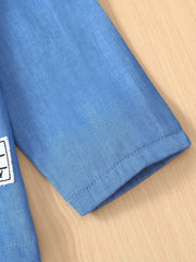 Boys Ice Silk Short Sleeve Shirt