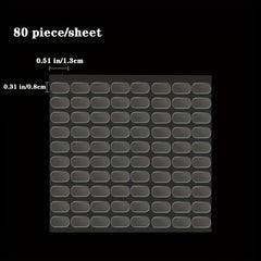 40pcs Double Sided Adhesive Blind Box Foot Stickers Non-marking Strong Stickers