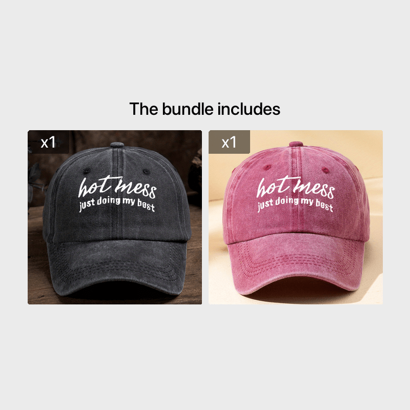 Letter Print Baseball Cap Vintage Peaked Cap