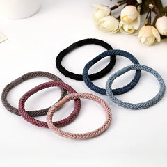 12pcs Multicolored Elastic Hair Bands for Women and Girls