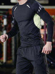 Men's Long Sleeve Compression Shirt for Sports Workout