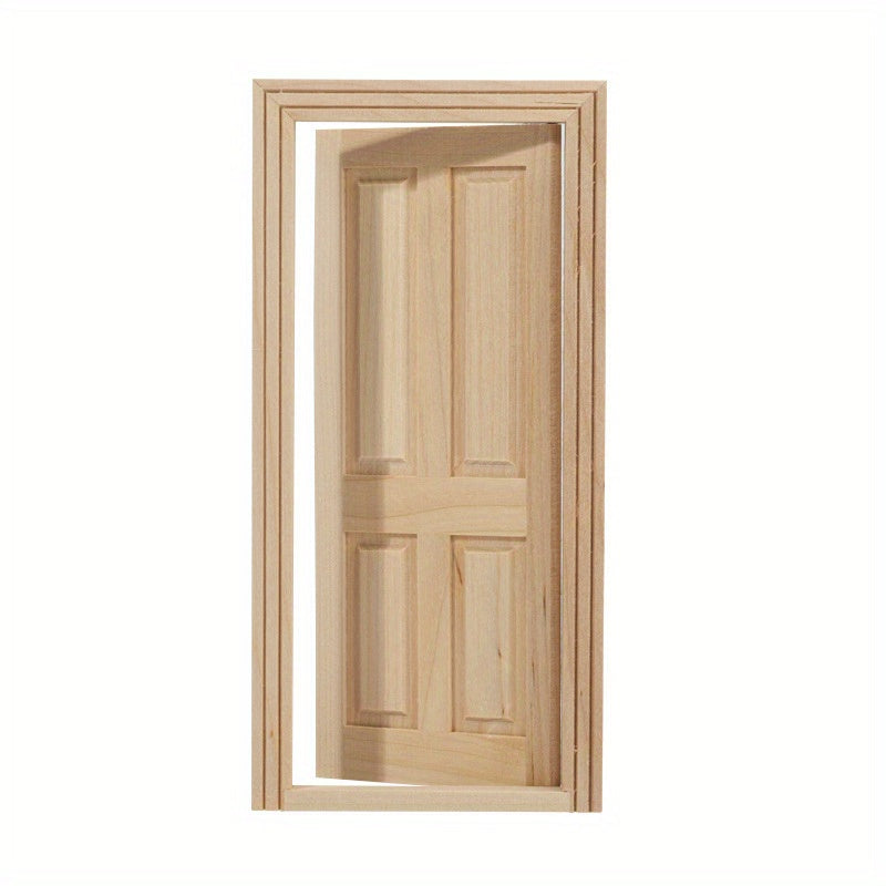 DIY 1:12 Dollhouse Door & Window Kit - Paintable Model Accessories