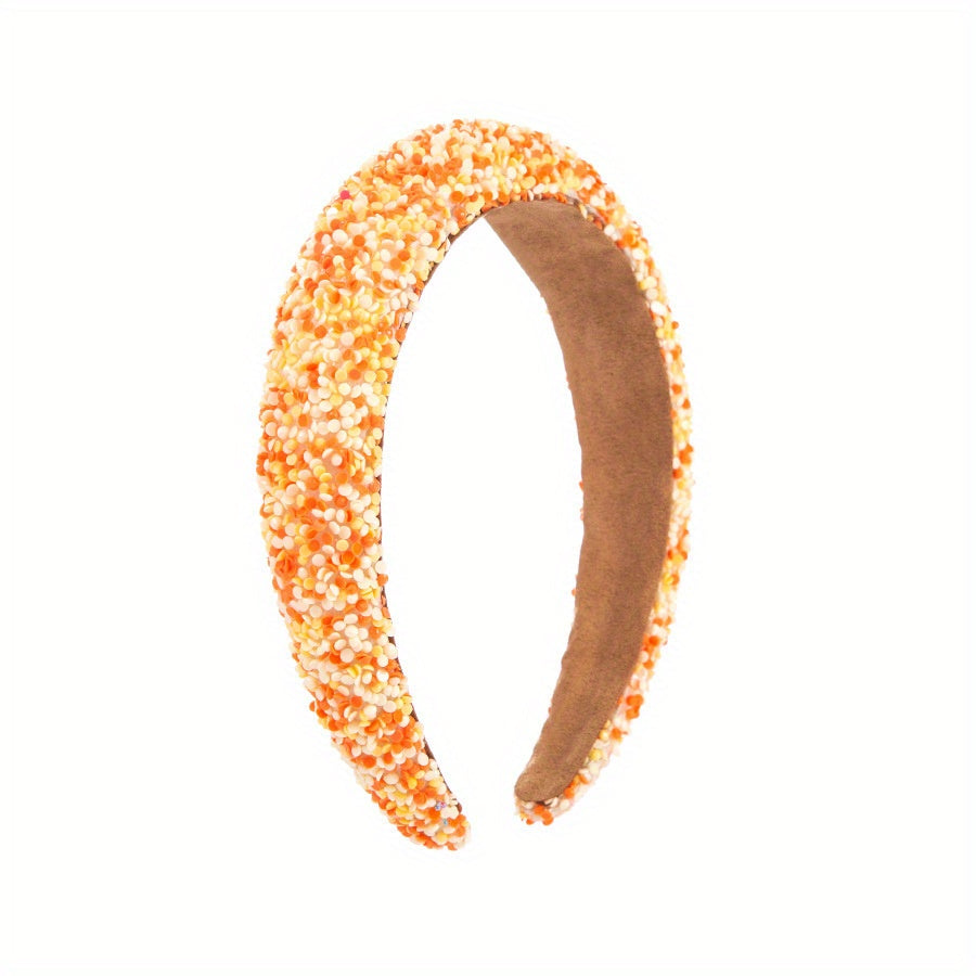 Colorful Beads Hairbands Wide Hair Band Girls Hair Accessories