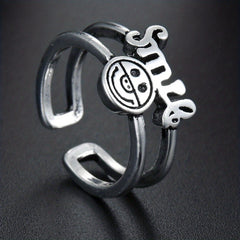Men's Vintage Flower Snake Hug Ring Punk Metal Boho Party Jewelry