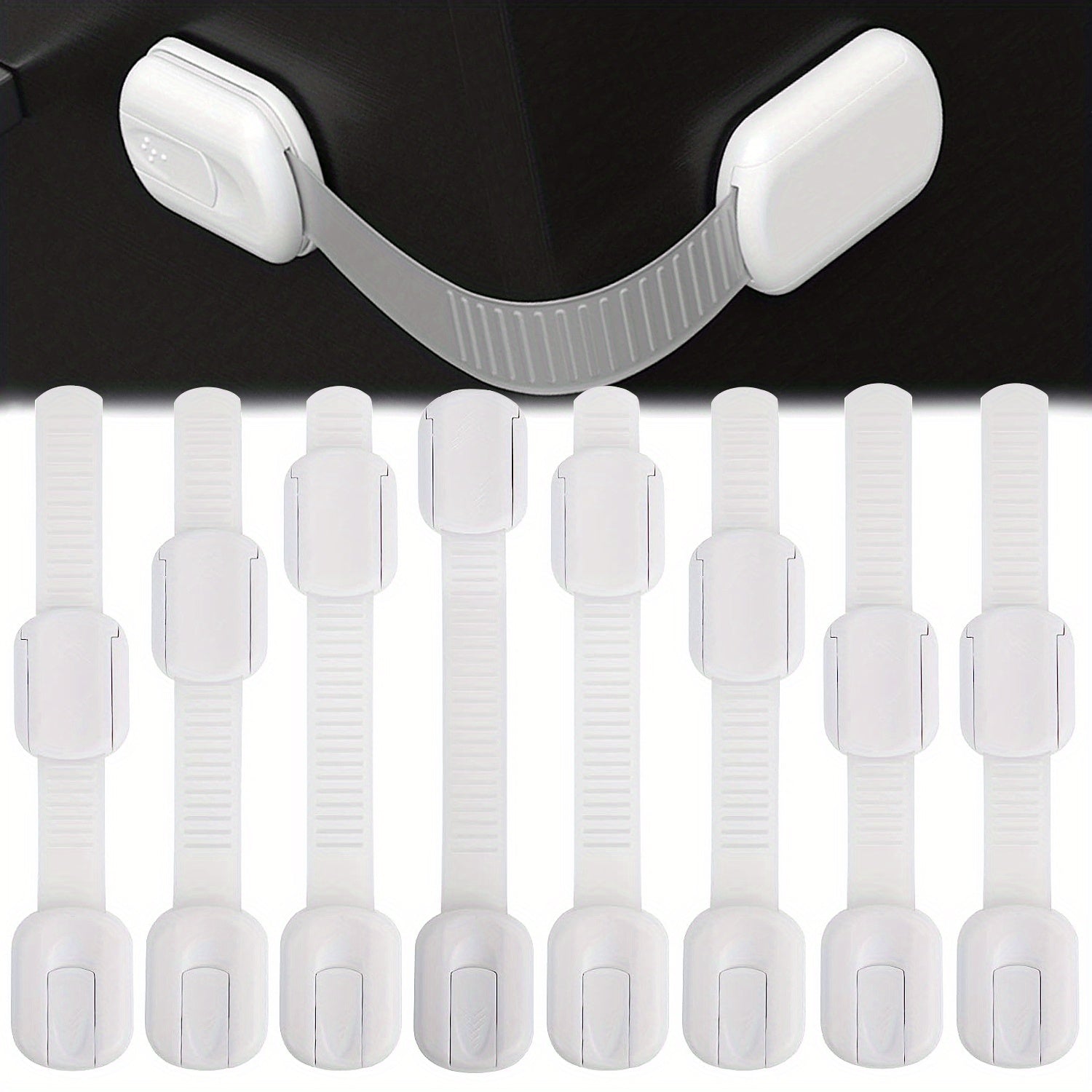 Baby Locks Adhesive Straps Child Safety Cabinet Proofing