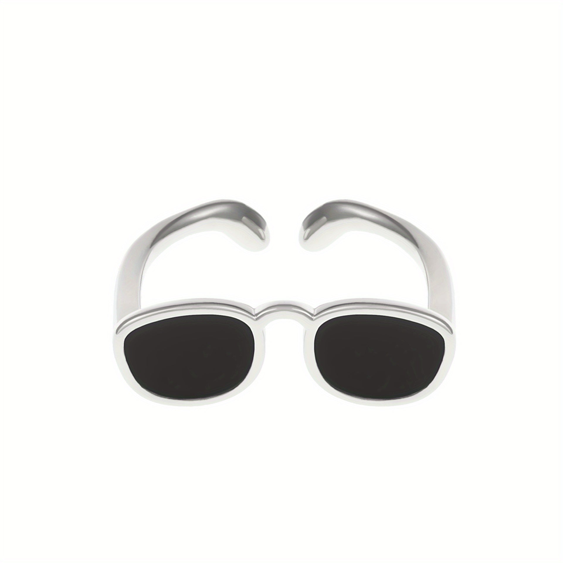 Adjustable Glass Ring 14k Plated Couple Ring
