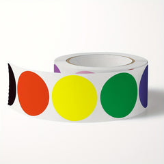 500 Round Blank Stickers Copper Printed Label Roll