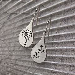 Dandelion Earrings Engagement Alloy Pendant Jewelry