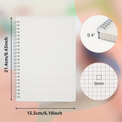 2 Pack A5 Grided Bullet Journals 80 Sheets 100gsm