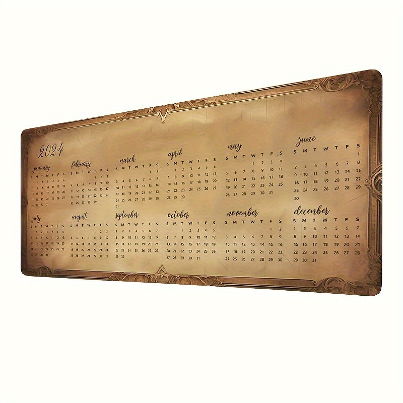 2023 Desk Pad Calendar Gaming Mouse Pad Non Slip Computer Mat