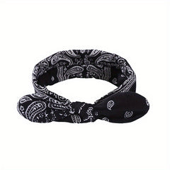 Boho Style Rabbit Ear Knot Elastic Headband Hair Accessory