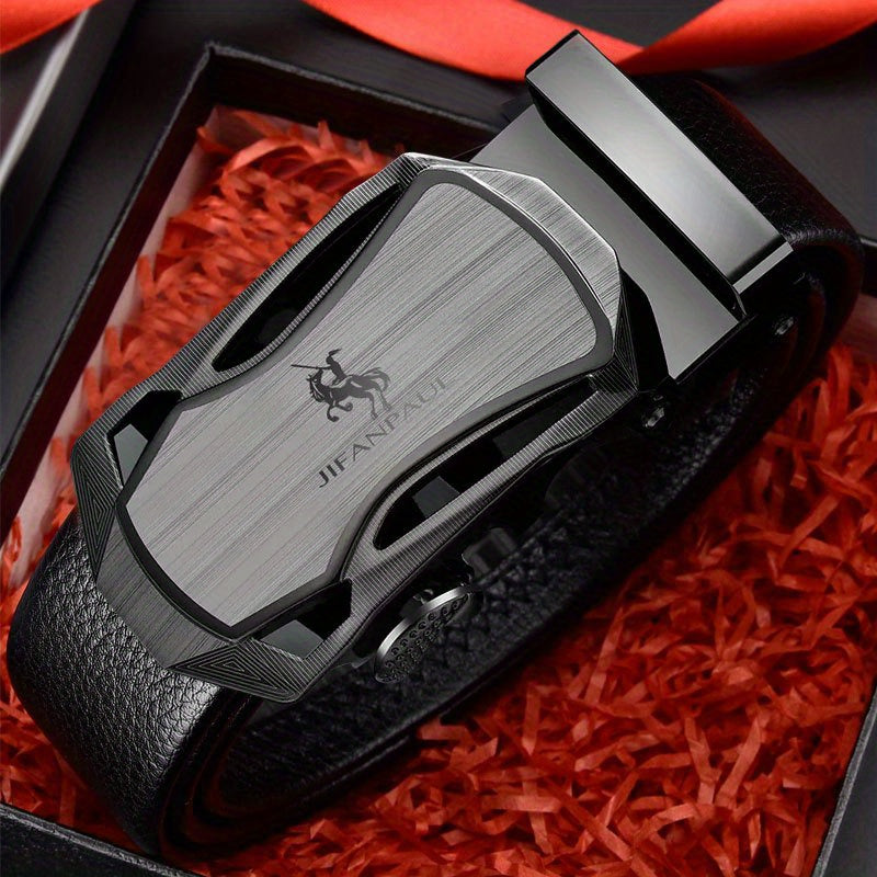 Men's PU Leather Automatic Buckle Belt