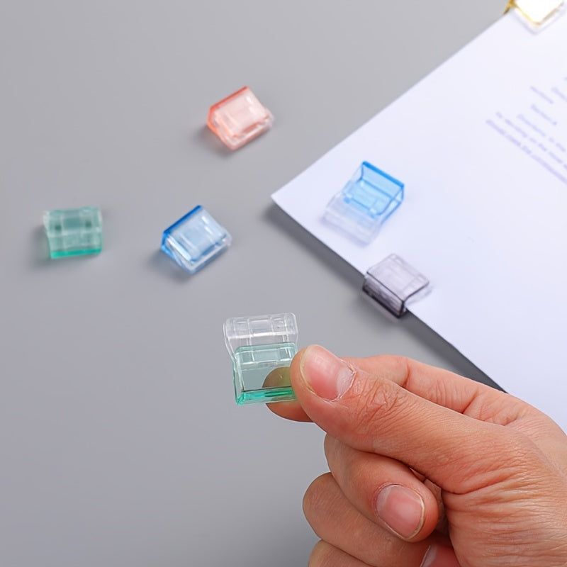 6Pcs Small Transparent Clam Clip Binder Clips