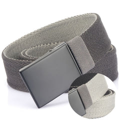 Double sided Canvas Belt Young Men's Buckle Belt