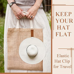 1pc Travel Hat Clip Elastic Hat Holder for Women Men