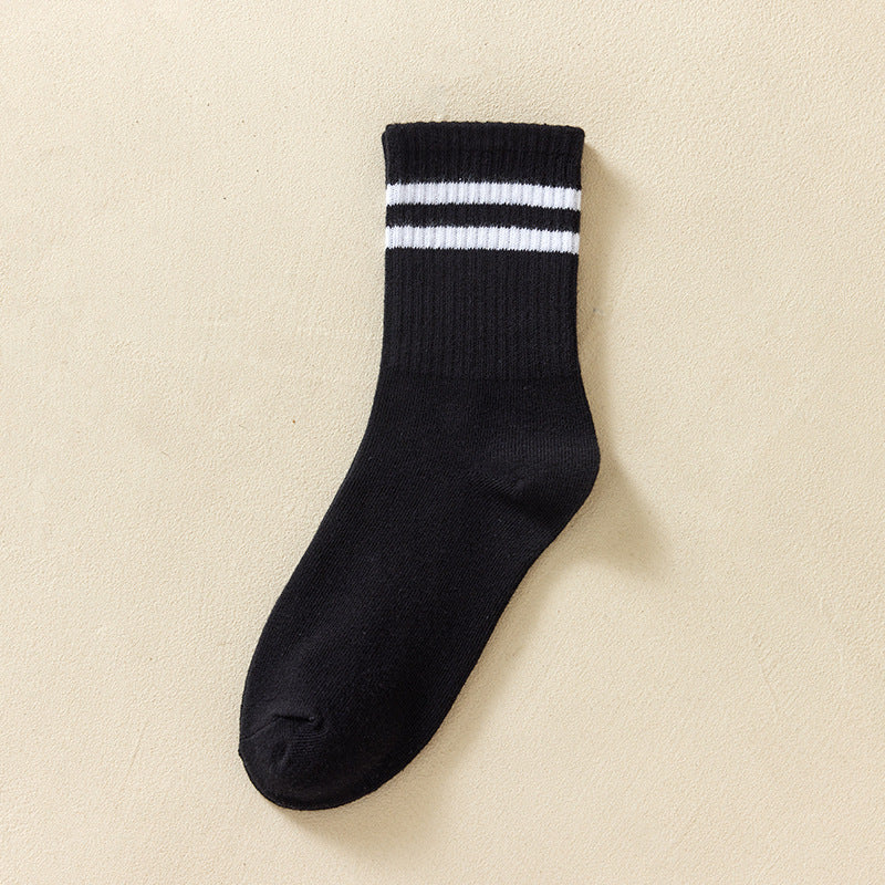 Breathable Striped Sport Socks Women's Stockings
