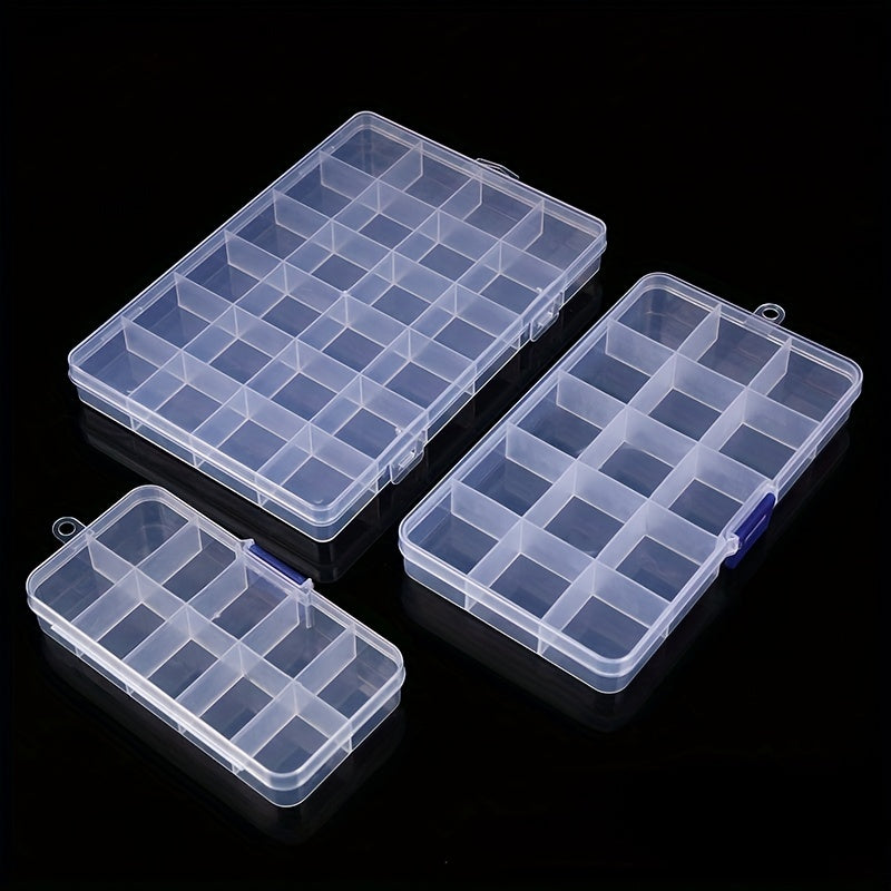 Transparent Dustproof Jewelry Storage Box with Multiple Grids