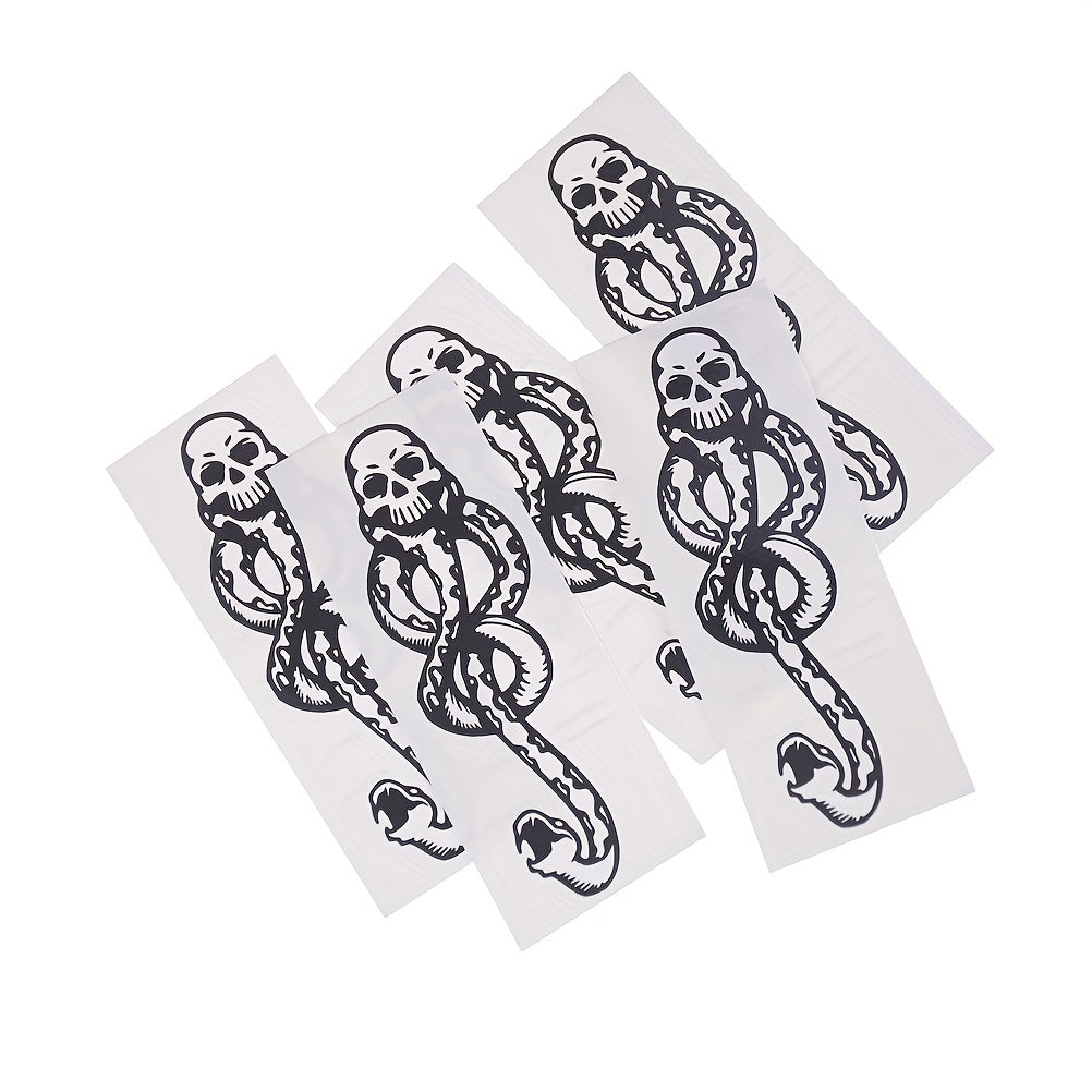 5pcs Death Eaters Dark Mark Make Up Tattoos Stickers Cosplay Accessories