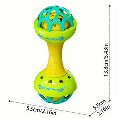 6Pcs Hand Cranked Bell Ball and Tambourine Toys