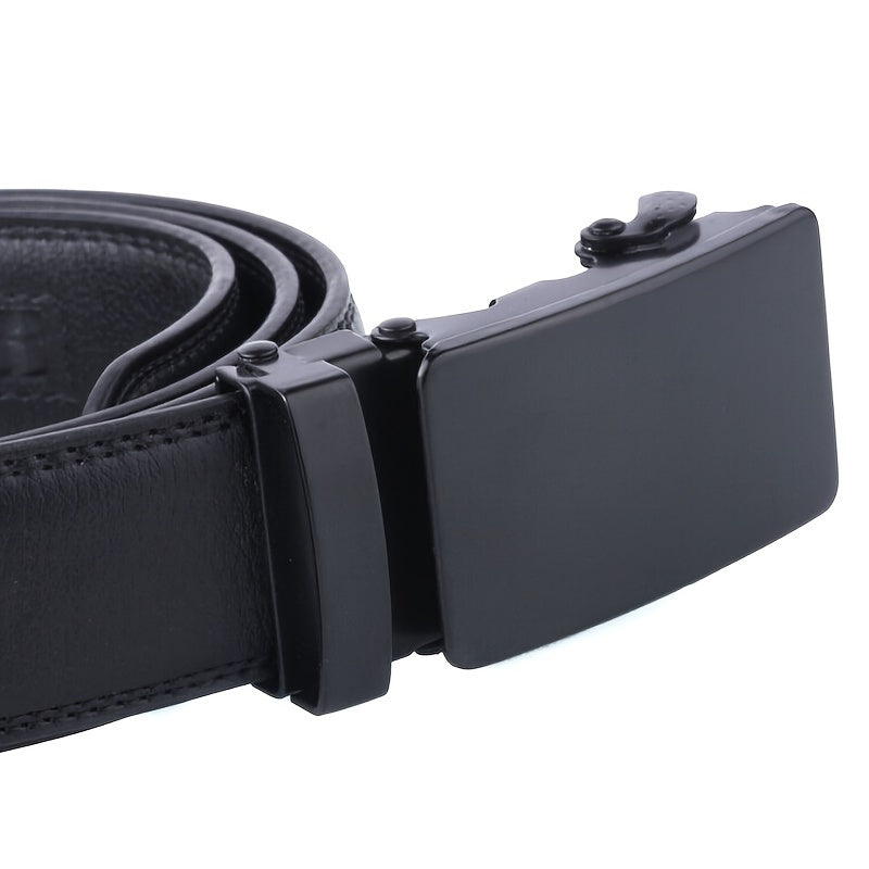 Men's Auto Slider Business Casual Leather Belt