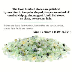100g Natural Green Grape Stone Chips Polished Tumbling Gravel Healing Crystals
