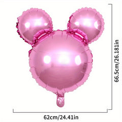 2pcs Bear Head Foil Balloons Party Decoration Children's Birthday