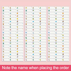 Custom Waterproof Name Sticker 3.4x1 Personalized Label for School Stationery