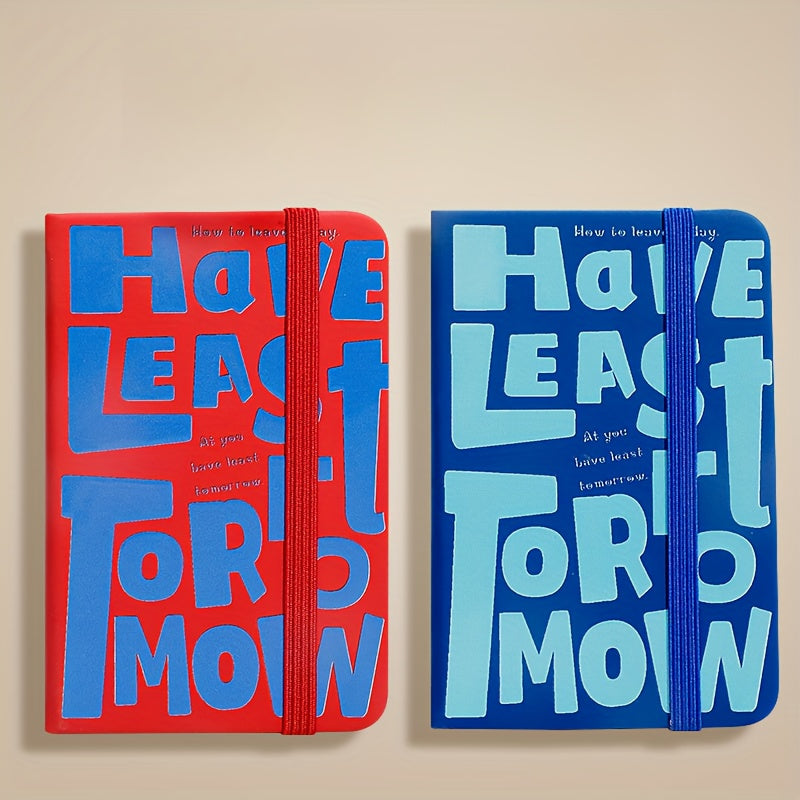 2pcs A7 American Retro Pocket Student Notebook Portable Thickened Notepad