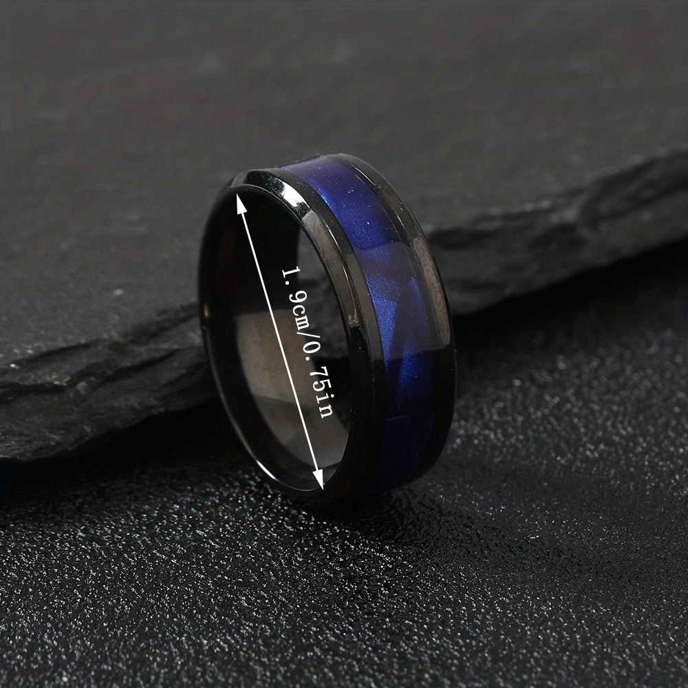 Stainless Steel Shell Ring for Men and Women