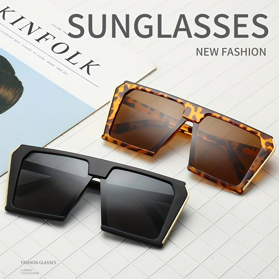 Large Square Sunglasses Anti Glare UV400
