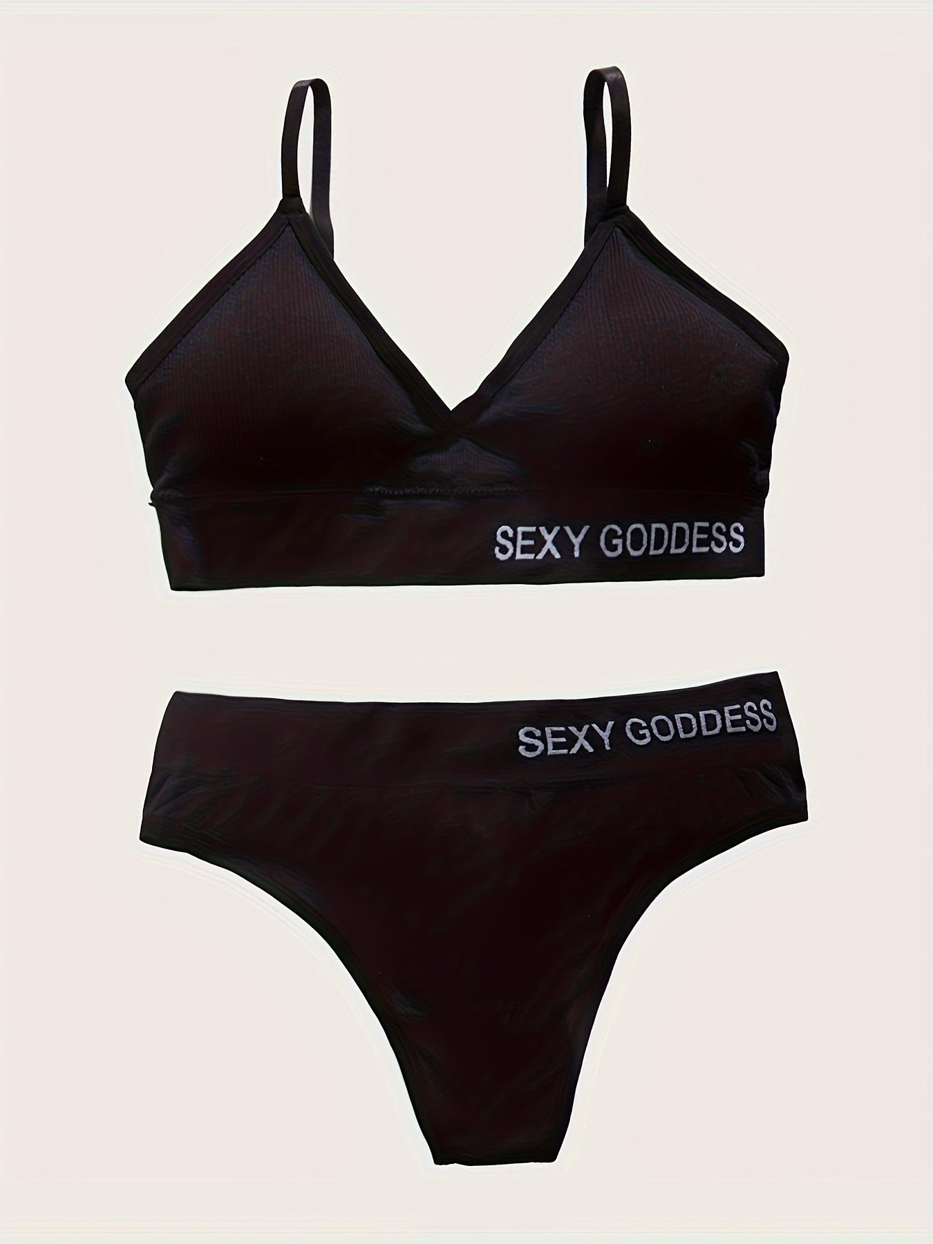 3 Sets Push Up Bra & Thong Lingerie
