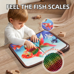 Baby Dino Touch Book Soft Fabric Lifelike Animal Illustrations