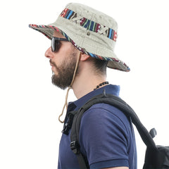 Unisex Denim Basin Hat Outdoor Sun Protection Cowboy Hat