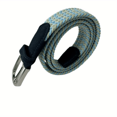 Elastic Braided Belt Pin Buckle Stretch Belt Canvas Waistband