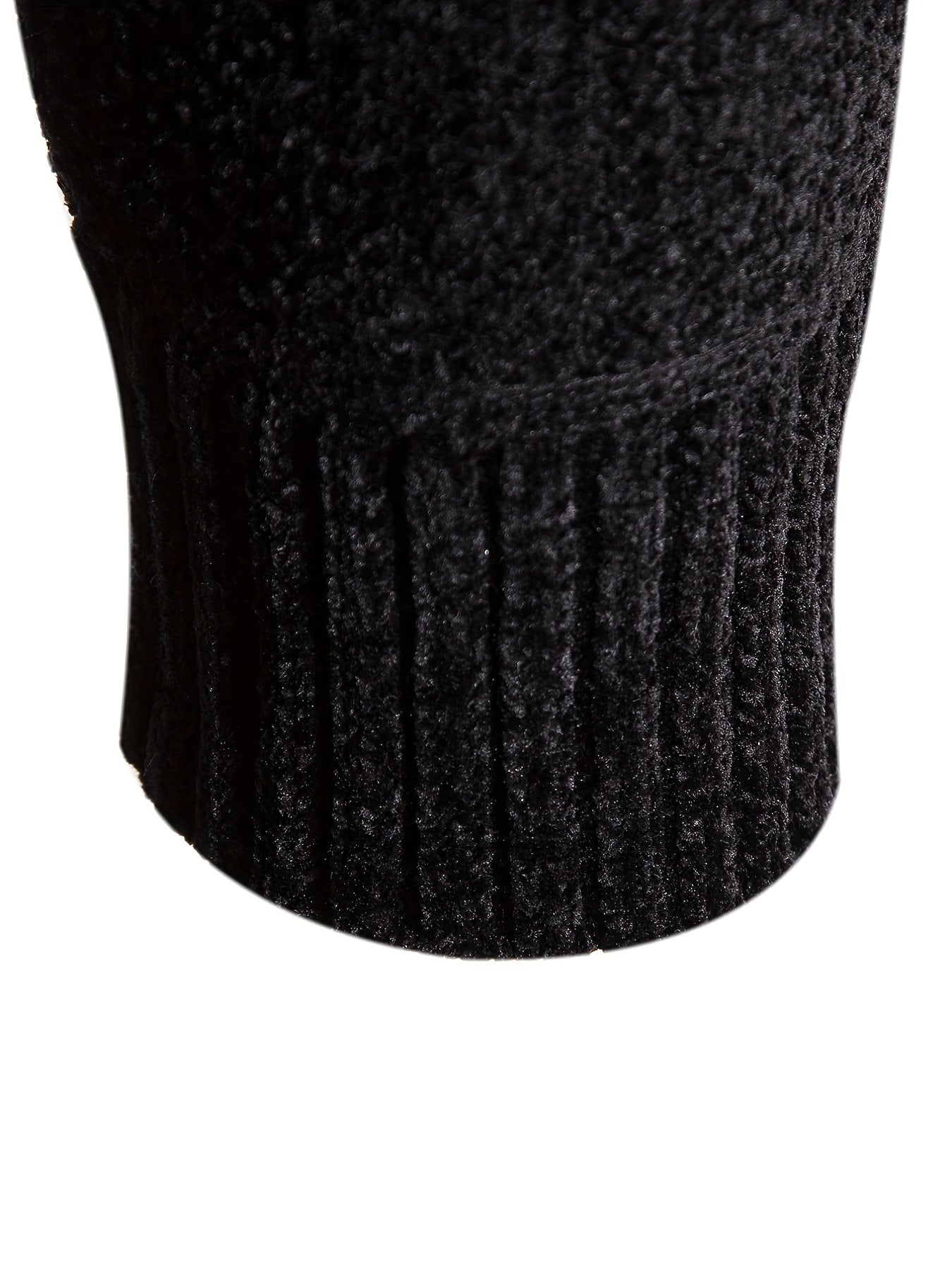 Men's Striped Pattern Hooded Cardigan with Teddy Lining