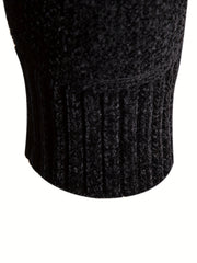 Men's Striped Pattern Hooded Cardigan with Teddy Lining