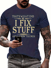 Breathable Men's Letter Print T Shirt for Running and Training