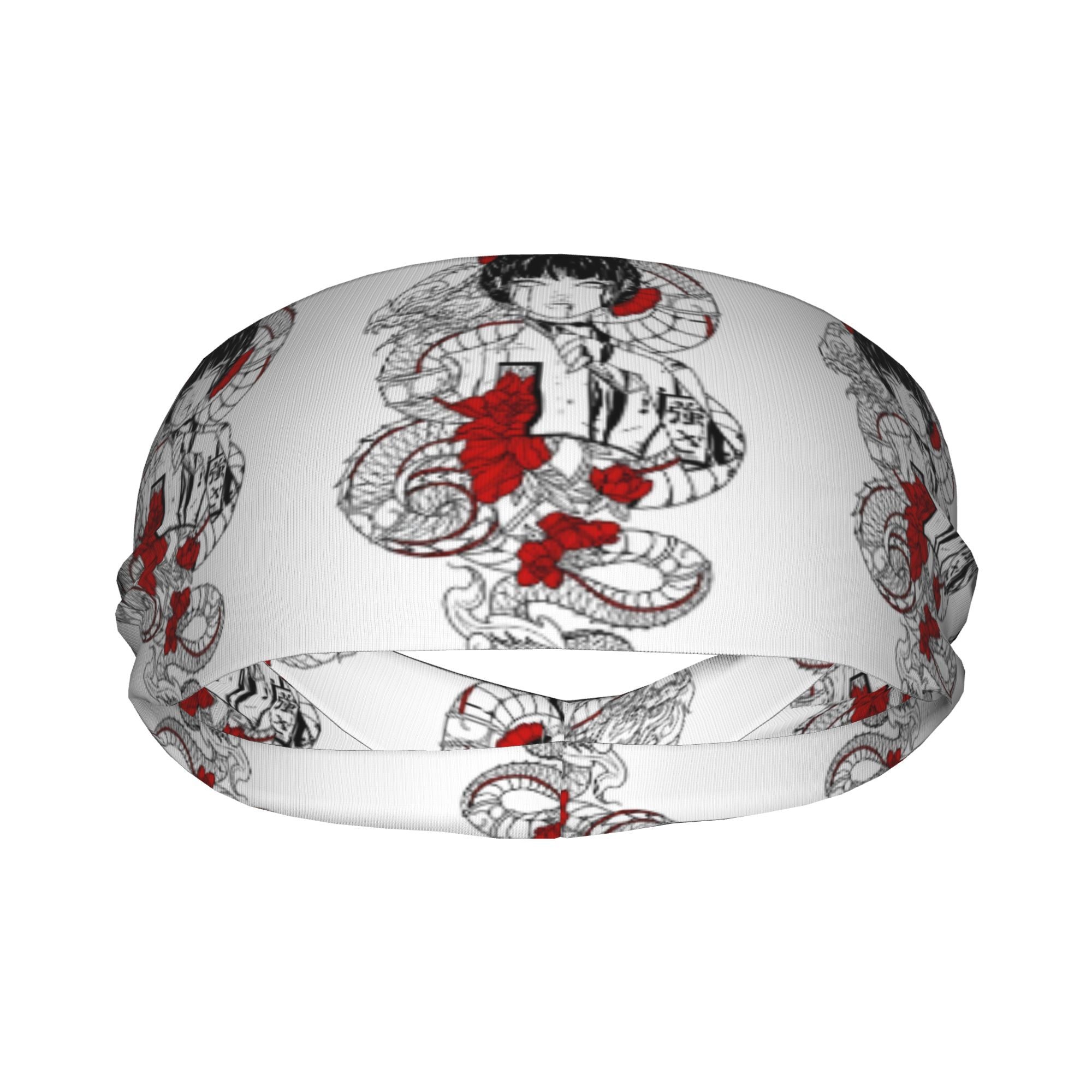 Japanese Style Unisex Sports Headband Sweat Wicking Stretchy Polyester
